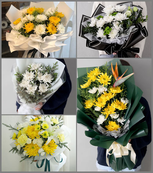 山西晋城高平市石末乡南张寨村白事花束代送
